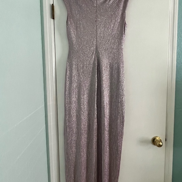 Long dress. Size 10. Pink/silver - Picture 2 of 5